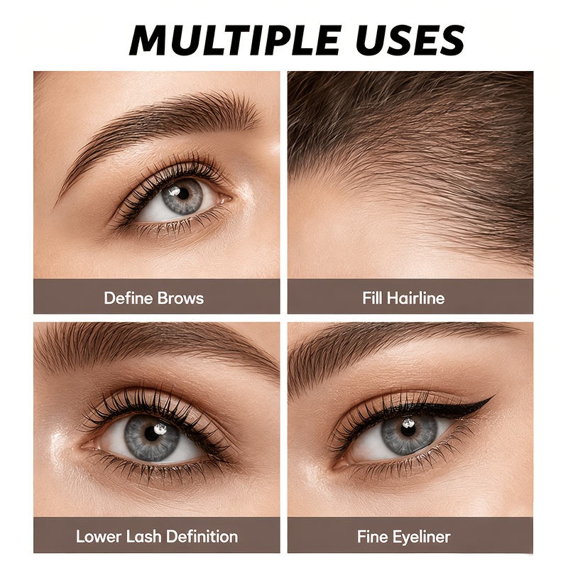 Vibrant Color Payoff Liquid Eyebrow Pen with Ultra-Fine Tip