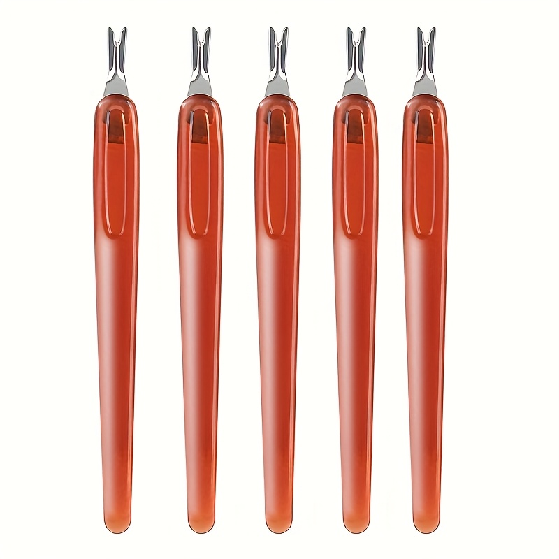 TEMU Juego de 5 limpiadores profesionales de uñas, herramienta de empuje , herramienta para uñas y pies, removedor de cutículas, herramienta de
