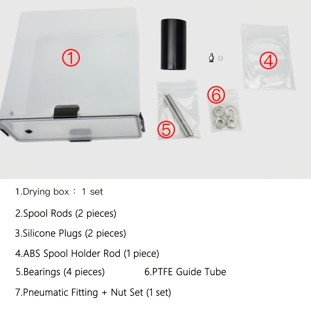 E-shop EARTH' Transparenter 3D-Drucker-Filament-Trockenschrank, geeignet für PLA/ABS-Filamente, hygrometerfreie Feuchtigkeitskammer gegen Verziehen &