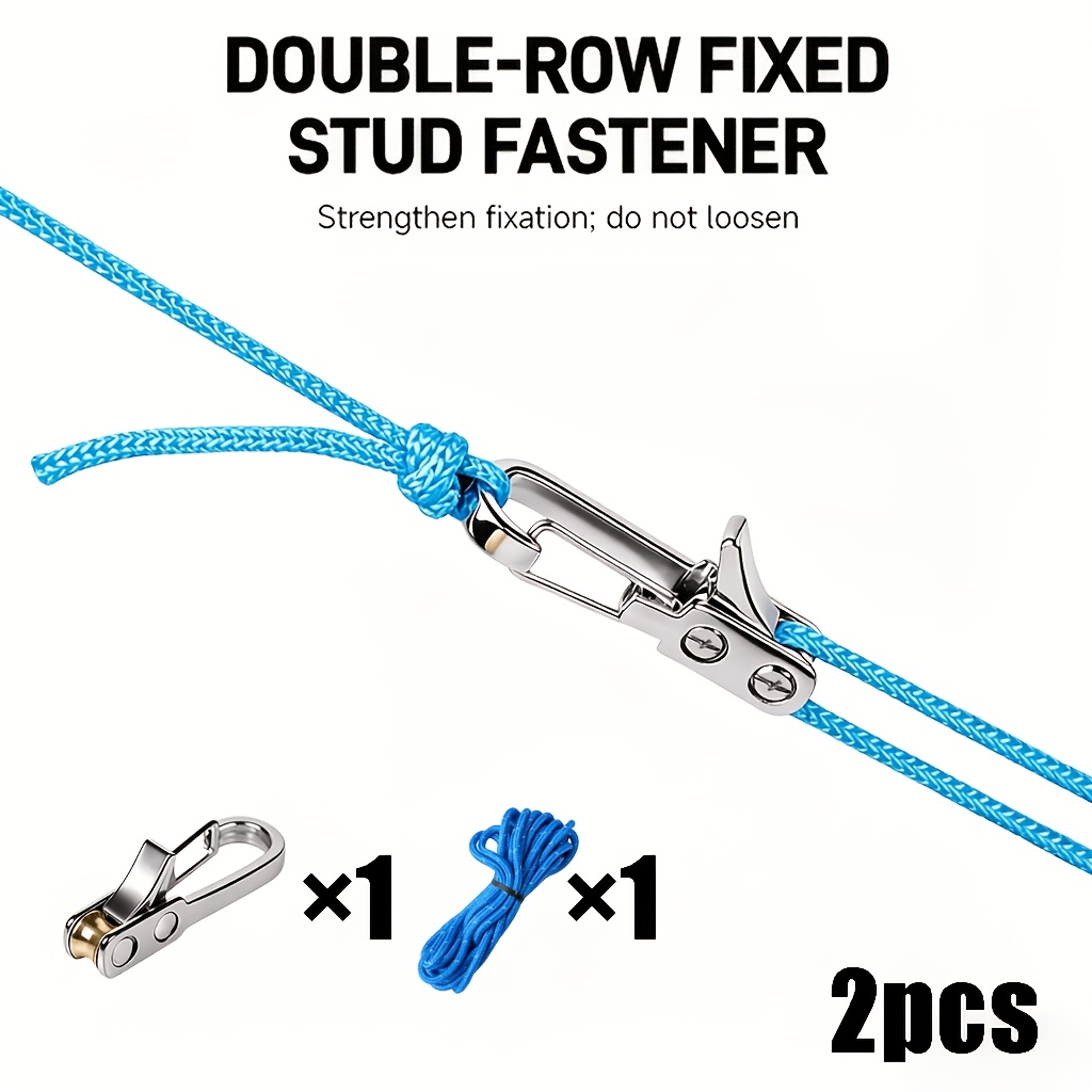 TEMU Ensemble de cordes avec tendeurs à rouleaux, inclut des boucles de verrouillage pour une fixation sécurisée, adapté pour le camping, la
