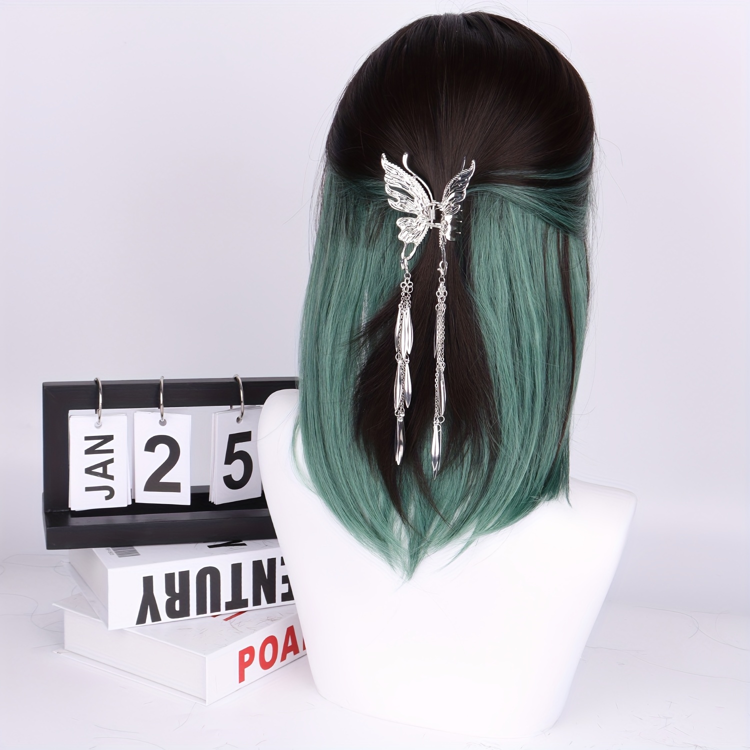 womens green ombre 16 inch short bob straight wig - Temu