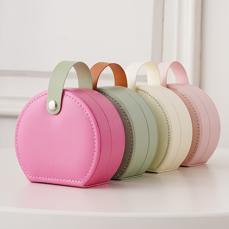 10pcs simple portable jewelry box 10cm 3 94inch mini travel jewelry storage   ladies necklaces rings earrings bracelets cosmetic case   leather display box gift for her valentines day mothers day birthday gift christmas gift jewelry boxes Product details 0
