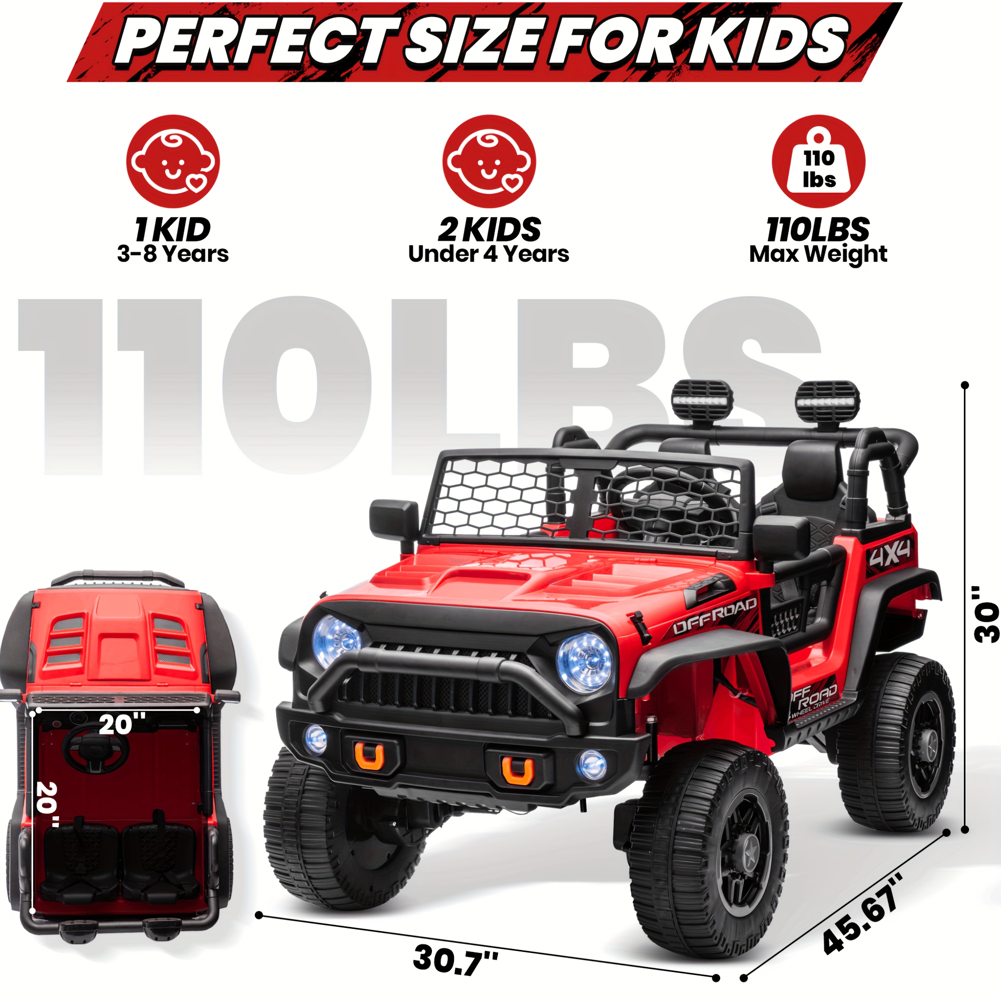 Battery Operated Two Seater Electric Toy Car Seater Powerwhale - Main Image