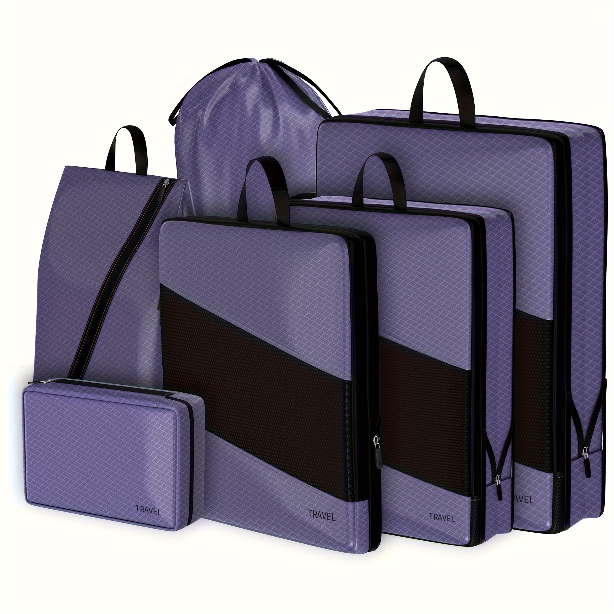 Compression Packing Cubes Travel 6 Set - Temu