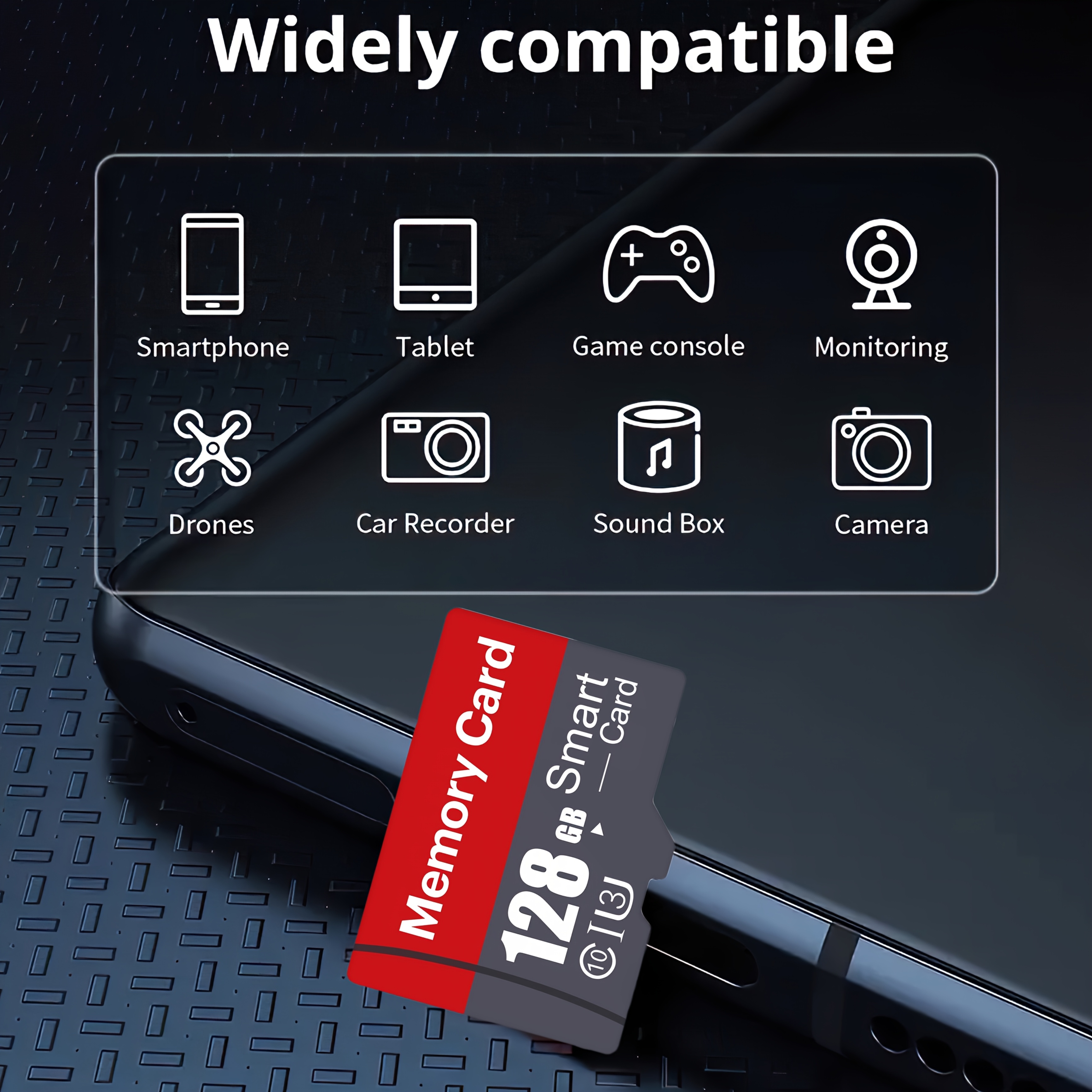 MicroSD Memory Card - Choose 8GB, 16GB, 32GB Or 64GB - Class 10 Speed For Phones, Cameras, Drones
