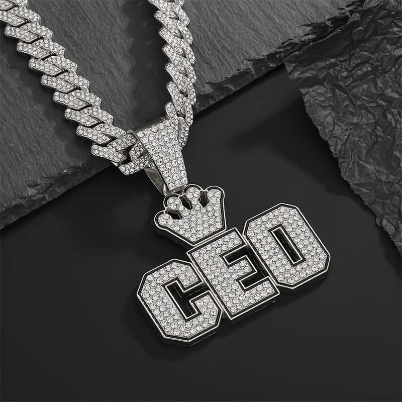 CEO top Pendant with Cuban Link