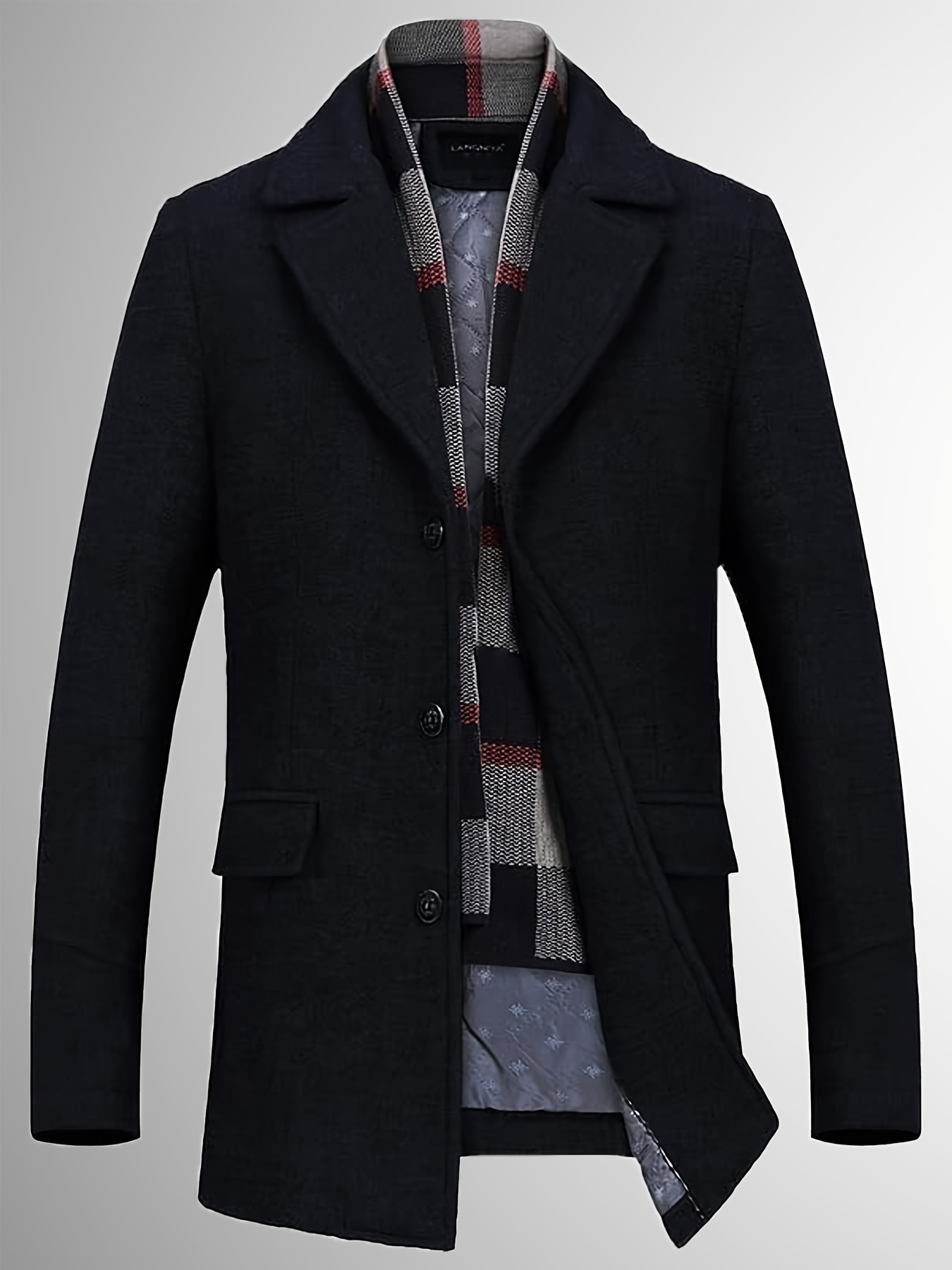 long winter jacket for men sold on Temu United States