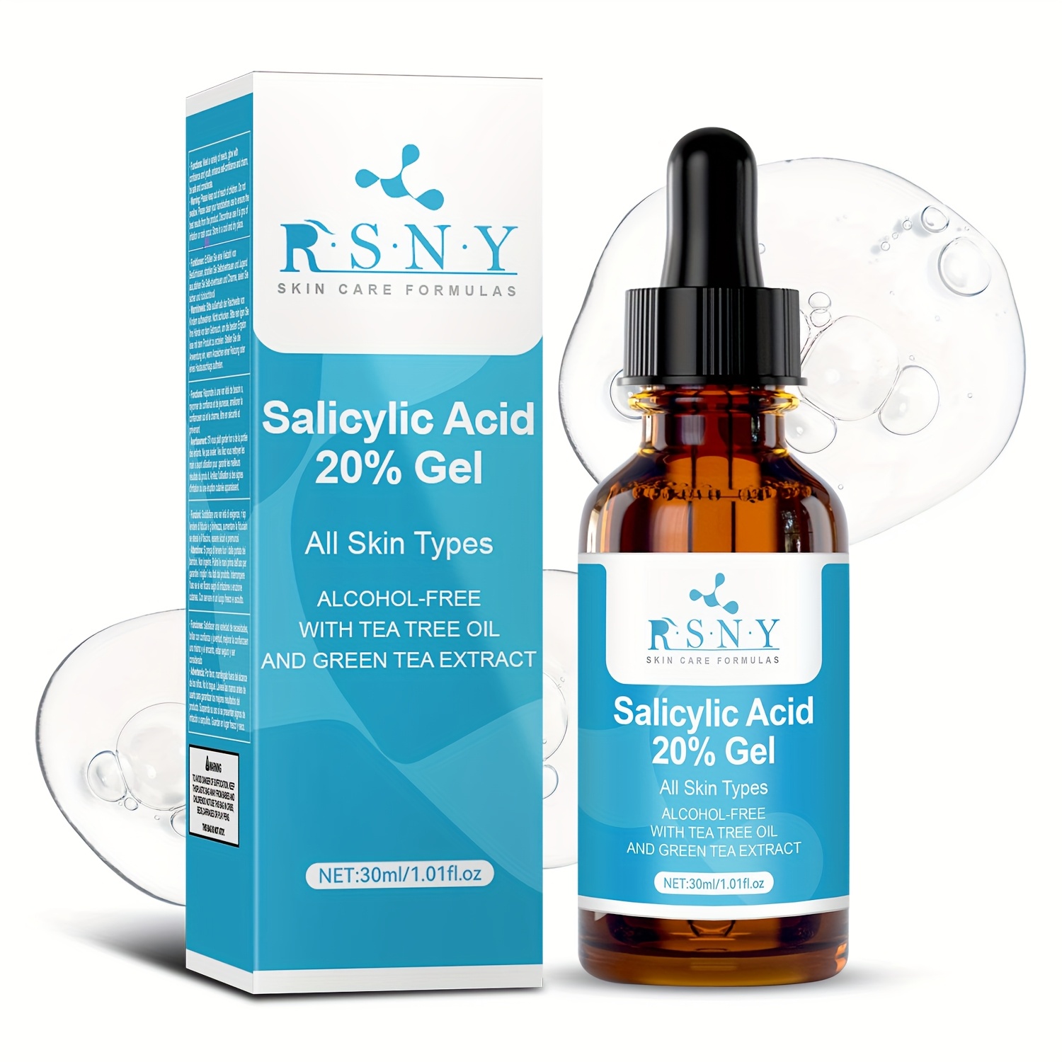 Image of Facial Salicylic Acid Gel, Salicylic Acid , Care, Hyaluronic Acid, , Daily Skincare -1.01oz