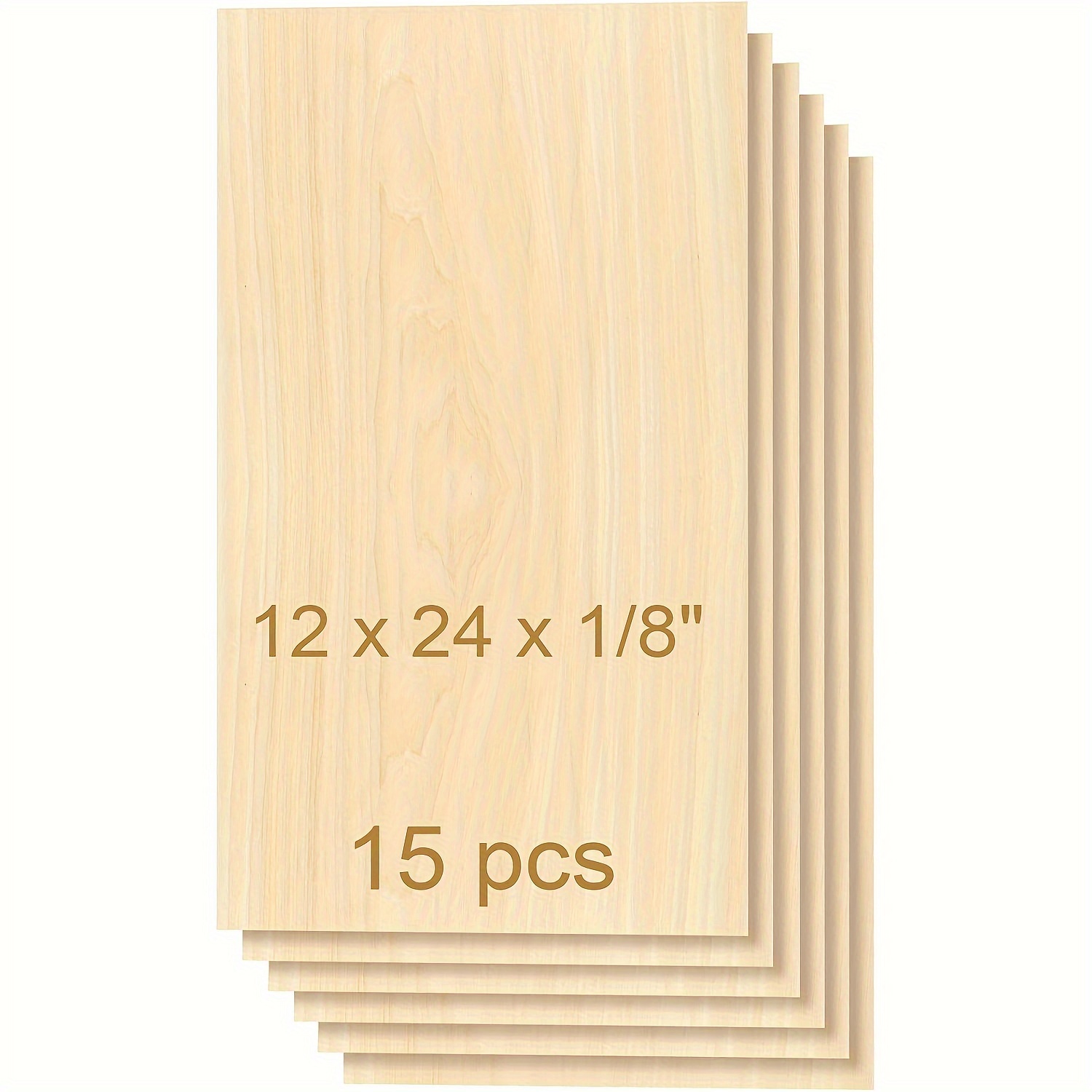 

Tocome 15pcs Set Basswood Plywood 12x24x1/8 Inch 3mm Suitable For Laser Cutting Engraving Wood Burning Craft Plywood 305x610x3mm Laser Basswood Planks For Crafts Laser Projects (12x24x1/8 Inch, 15pcs)