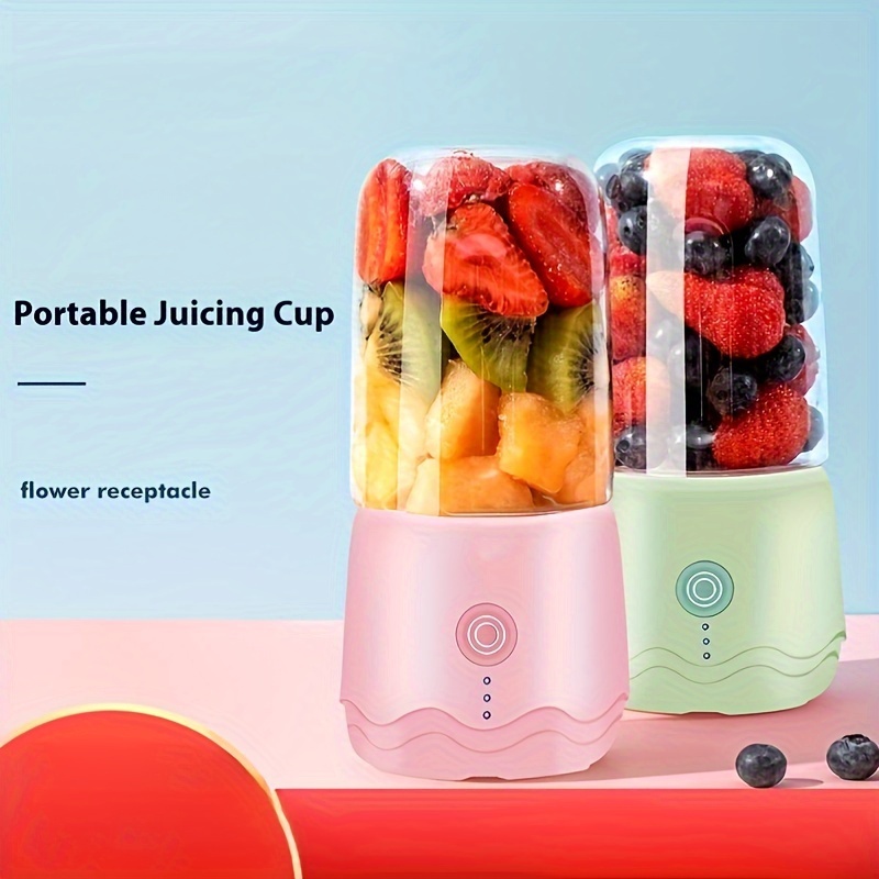 compact wireless portable juicer usb rechargeable fully automatic blender cup for on the go smoothies shakes perfect christmas gift details 0