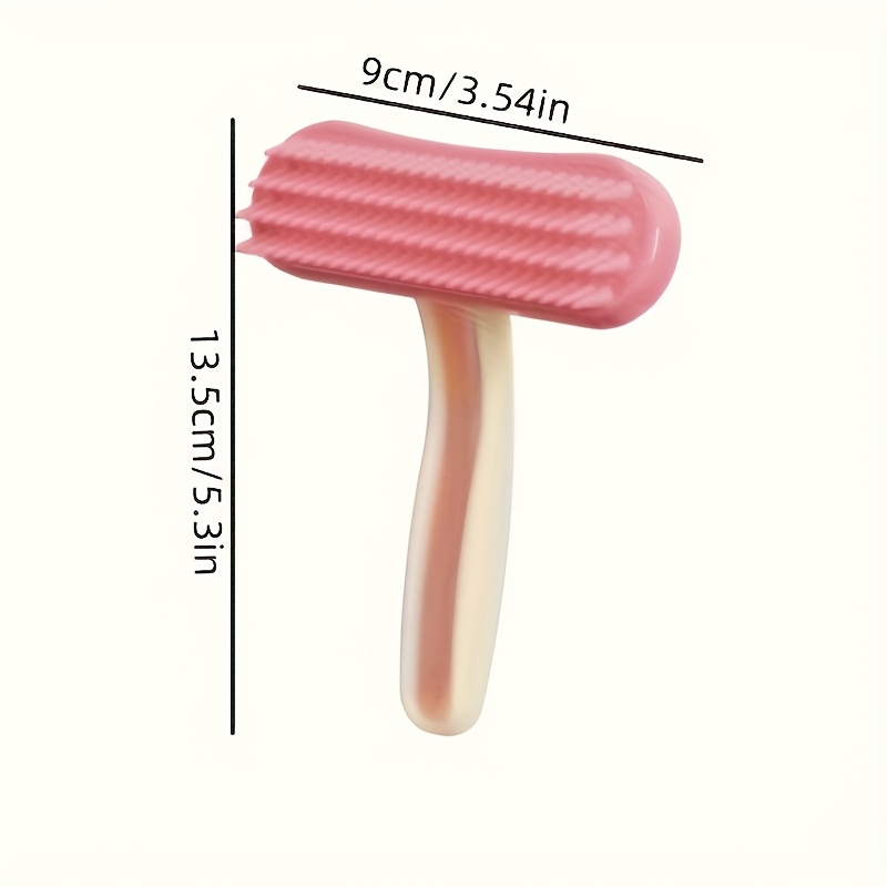 Silicone Pet Grooming Brush with Soft Bristles & Heart-Shaped Head - Gentle Detangling & Massaging Brush for Cats, Dogs, Rabbits, Guinea Pigs - Non-Shedding, Durable, Pet Grooming Supplies, Pet Grooming Brush