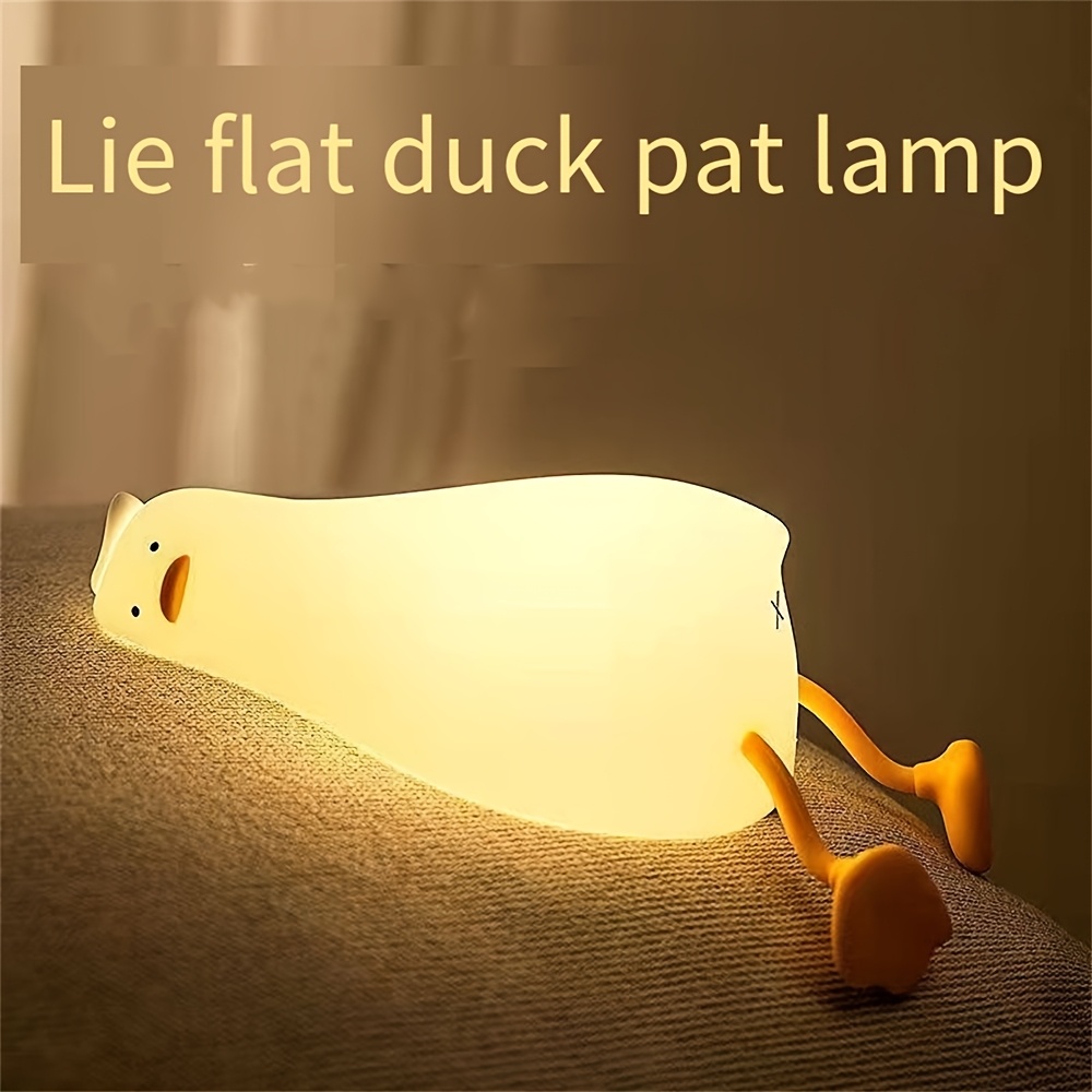 duck bedroom cartoon creative silicone   bedside light sleep night light Product details 3