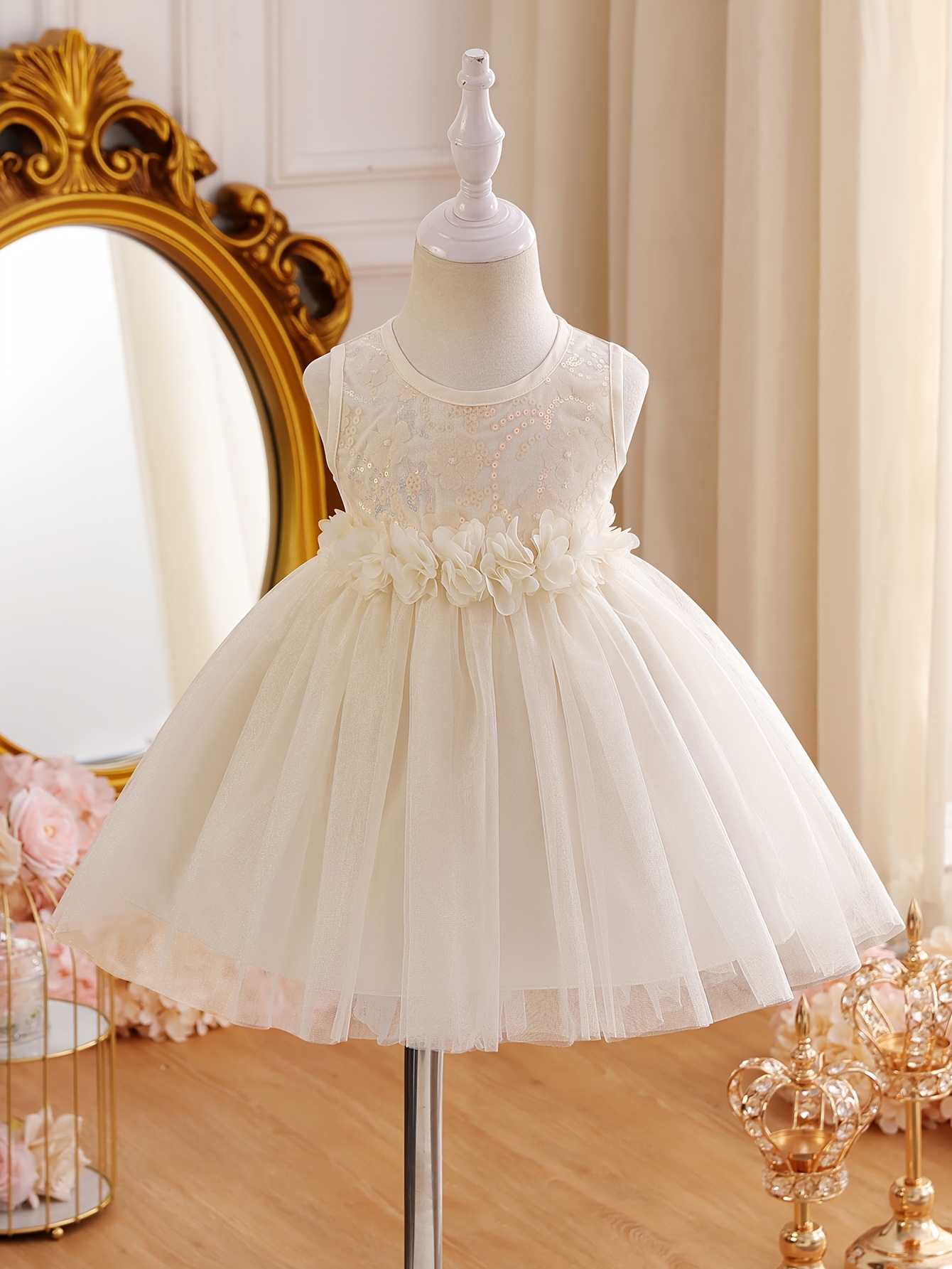 baby girl bridesmaid dress Rebecca flower girl dress burgundy 4 years main image 1