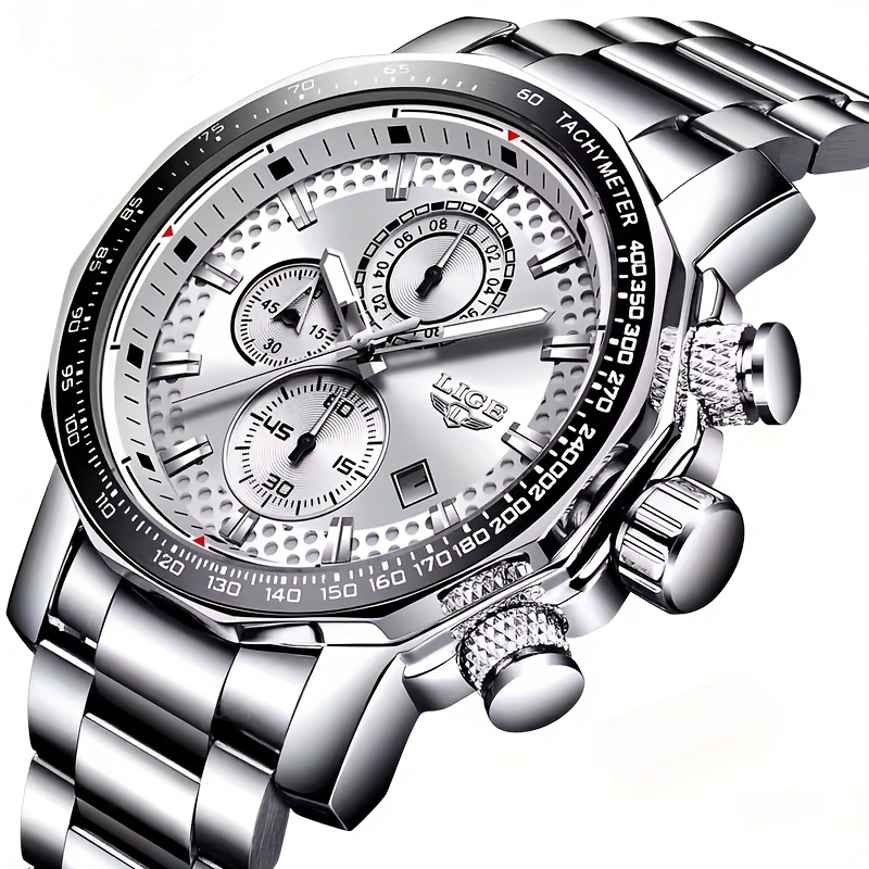 TEMU Lige Men's Watch Business Men's Watch Gentleman Automatic Watch Ladies Watch