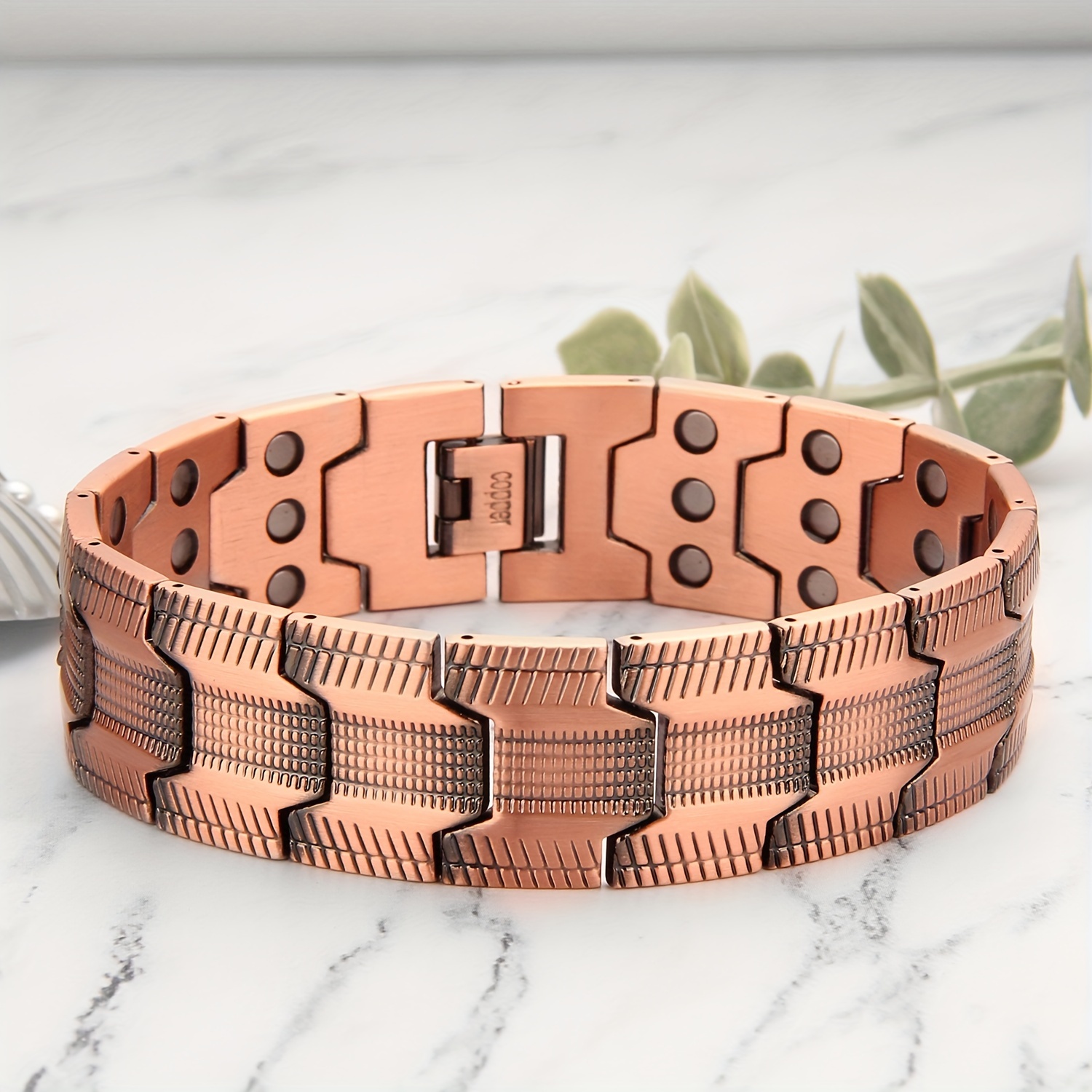 

1pc Copper Bracelet For Men Women, Bracelet 3500 Magnets, Bracelet Tool Christmas