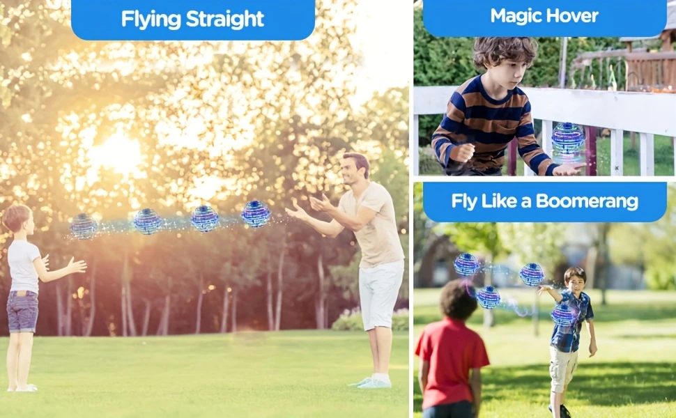 authentic flying ball toy durable and lightweight toy rechargeable usb floating and outdoor toy suitable for boys girls and teenagers as a gift details 1