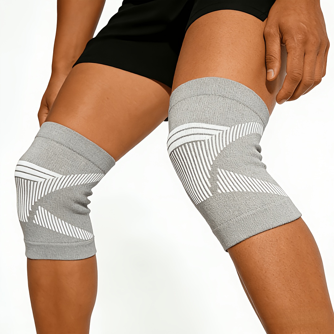 Image of 2pcs/1 Pair Summer Ultra-thin Breathable Popular Traceless Compression Knee Sleeves Running Mountaining Anti-slip Sport Knee Brace Support