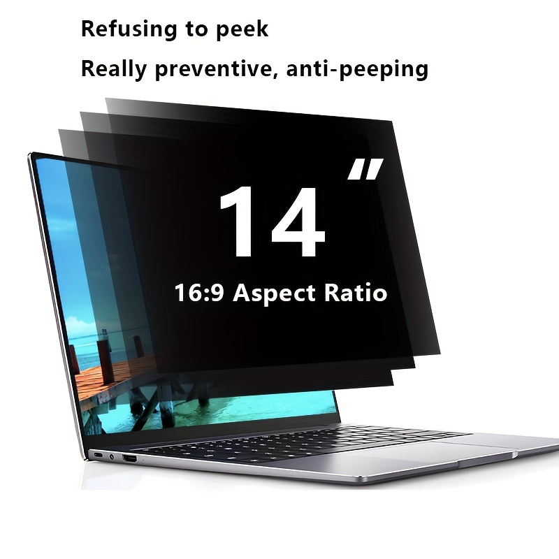 

[2 Pack] 14" Privacy Filter Screen Protector, Anti-spy/glare Film For 14 Inch Widescreen Notebook Laptop With 16:9 Aspect Ratio (width X Height:310mmx174mm)