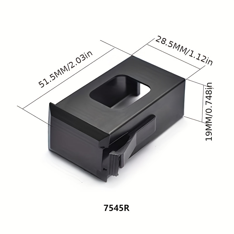 TEMU 1pc 9v Battery Holder Abs Battery Case Guitar Battery Box, For Eq 7545r/heq-4/lc-5 Acoustic Guitar Pickup, 51.5mm X 28.5mm X 19mm/ 50mm X 29mm X