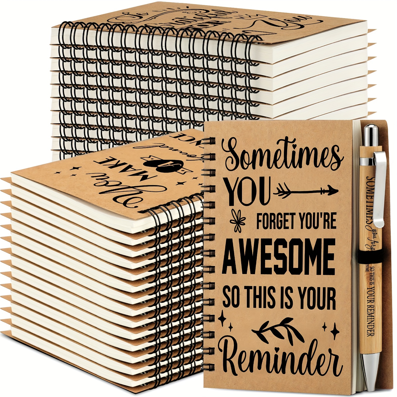 

Inspirational Small Notepads Inspirational Journals Notebooks Pen Employee Appreciation For Christmas , 3.94 X 5.51''(64 )