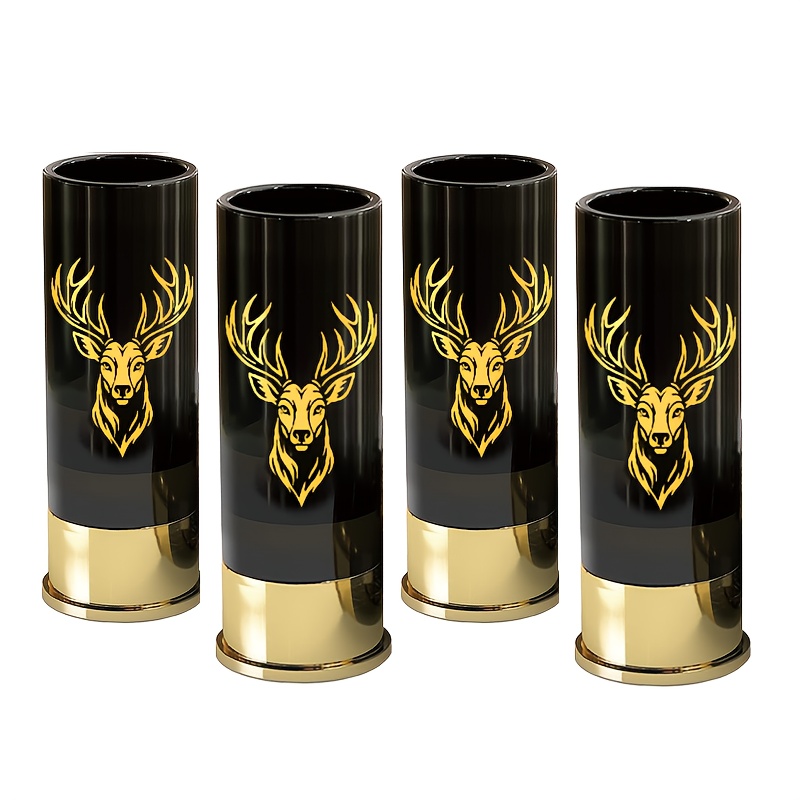 TEMU 2/4pcs Deer Head Plastic Shot Glasses | Black And Red, Reusable For Whiskey, Tequila, Liquor, Ideal For Christmas And Birthday Party, Hunting Themed Gifts TEMU 2/4pcs Deer Head Plastic Shot Glasses | Black And Red, Reusable For Whiskey, Tequila, Liquor, Ideal For Christmas And Birthday Party, Hunting Themed Gifts