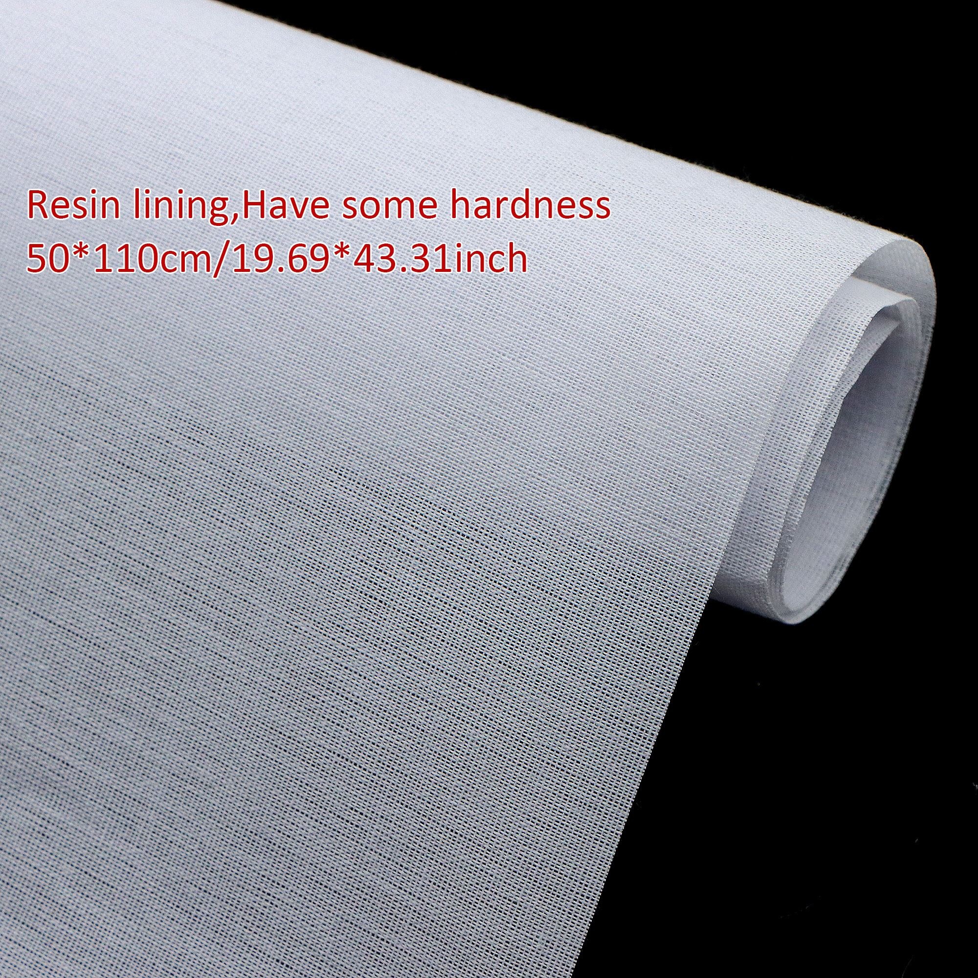 TEMU 1pz Tessuto Interfodera Adesivo in Resina Premium da Stirare - 50x110cm (19.69x43.31in) per Patchwork
