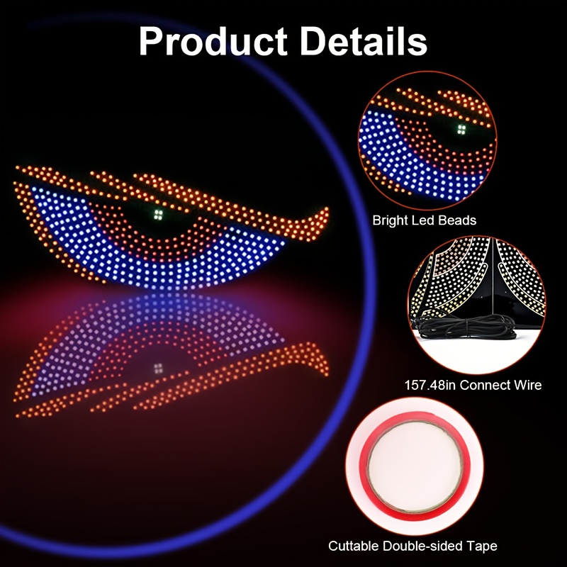 usb powered   led car lights 16 color   for rear window ambient lighting   car accessory no battery needed Product details 3