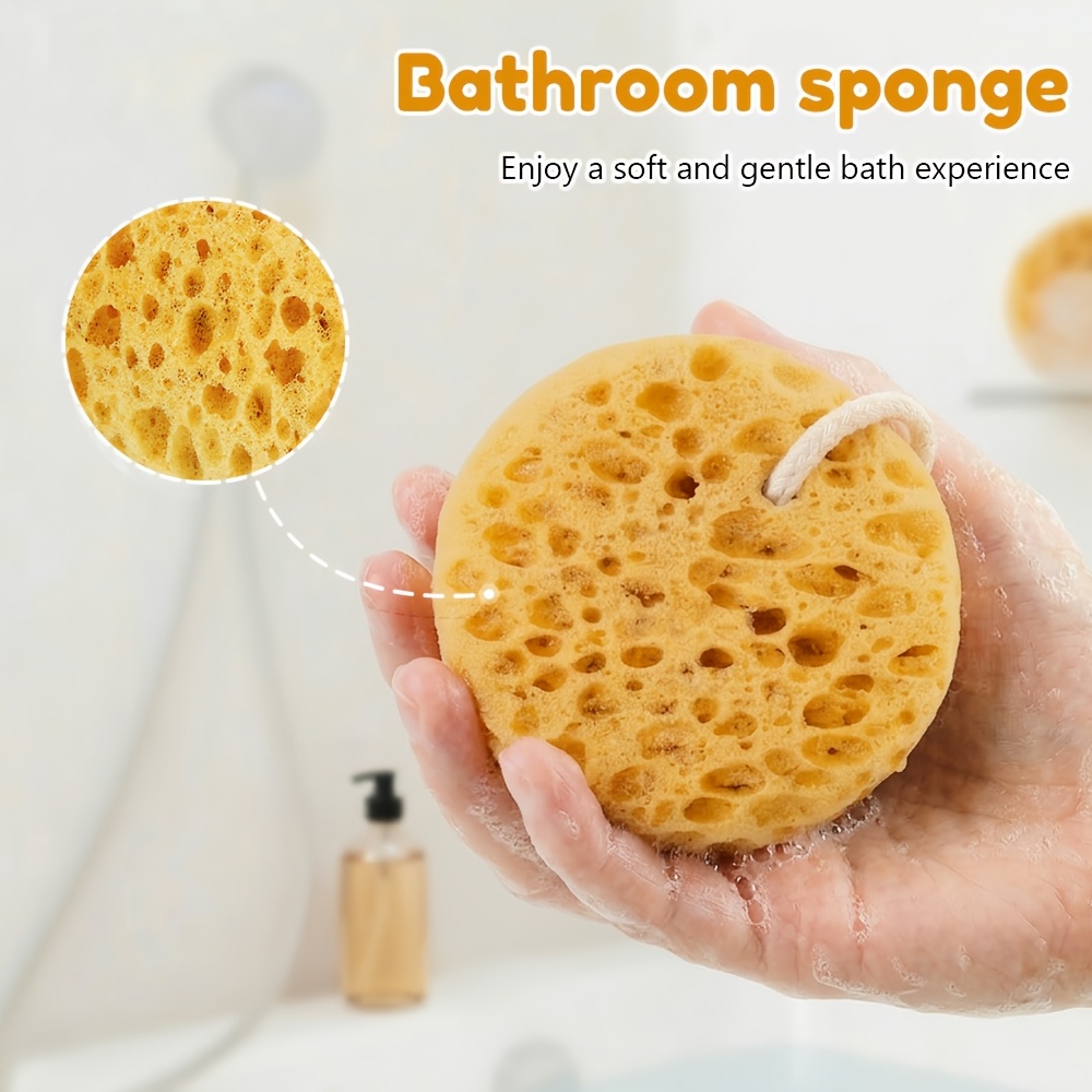 Soft Exfoliating Bath Sponge with Hanging Loop for Daily Use