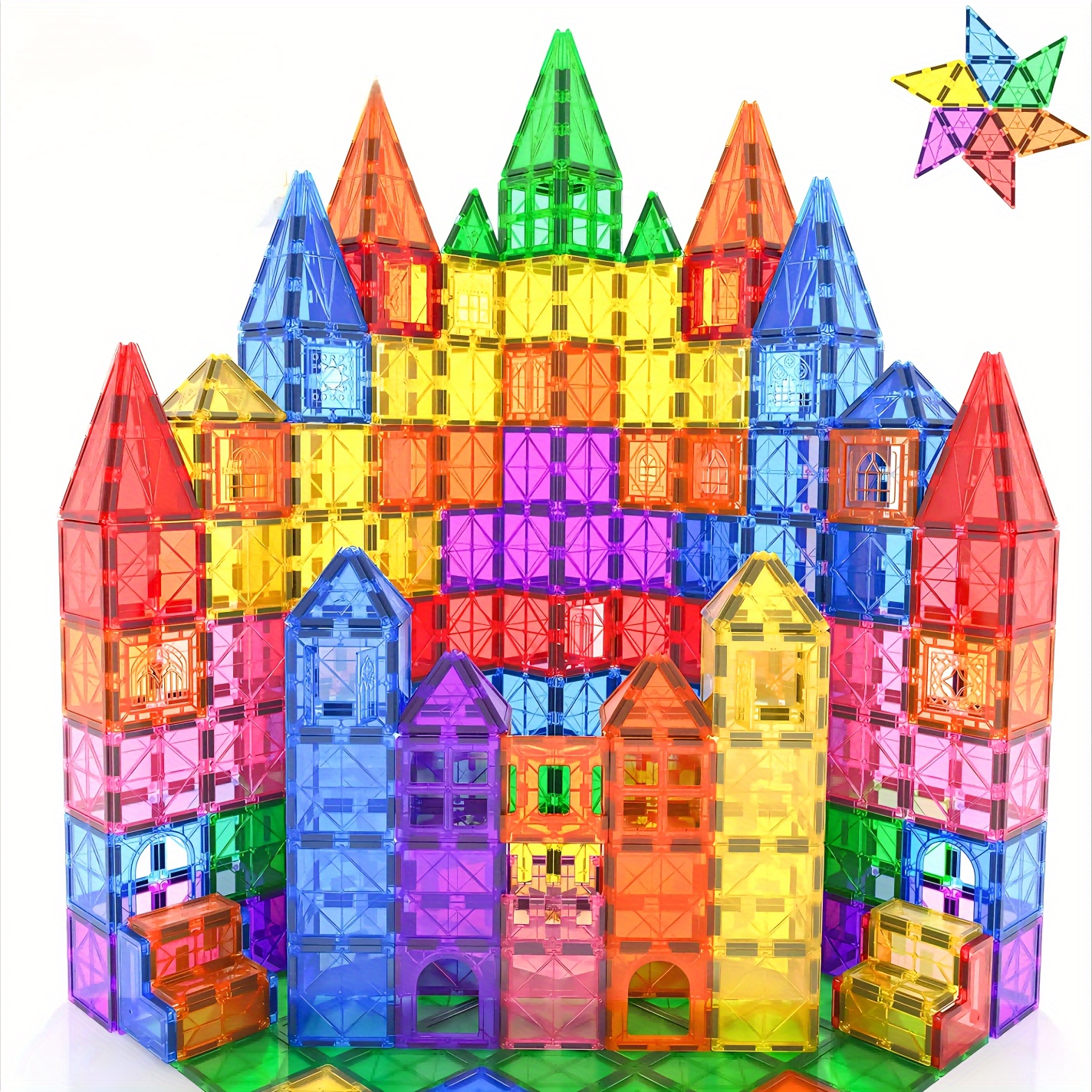 

Magnetic Tiles, 118pcs Building Blocks For Kids Toys, Stem Construction Toys For 3+ Year Old Boys And Girls, Magnet Toys For Toddler, Ideal For Kids 3+ Christmas Gift