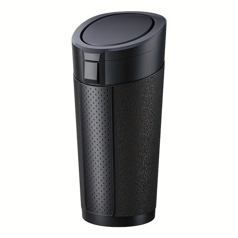 Bymaocar 1pc Car Trash Can With Lid, Quiet Close & - Portable Vehicle Garbage Bin, Operation, Cup Holder Compatible For Suv, Truck, Sedan Dashboard ( Mechanism)