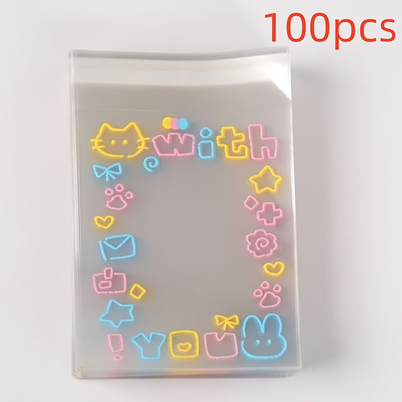 TEMU 50/100 pezzi Sacchetti Porta Gioielli Gattini Carini Sacchetti Regalo Animali Animati