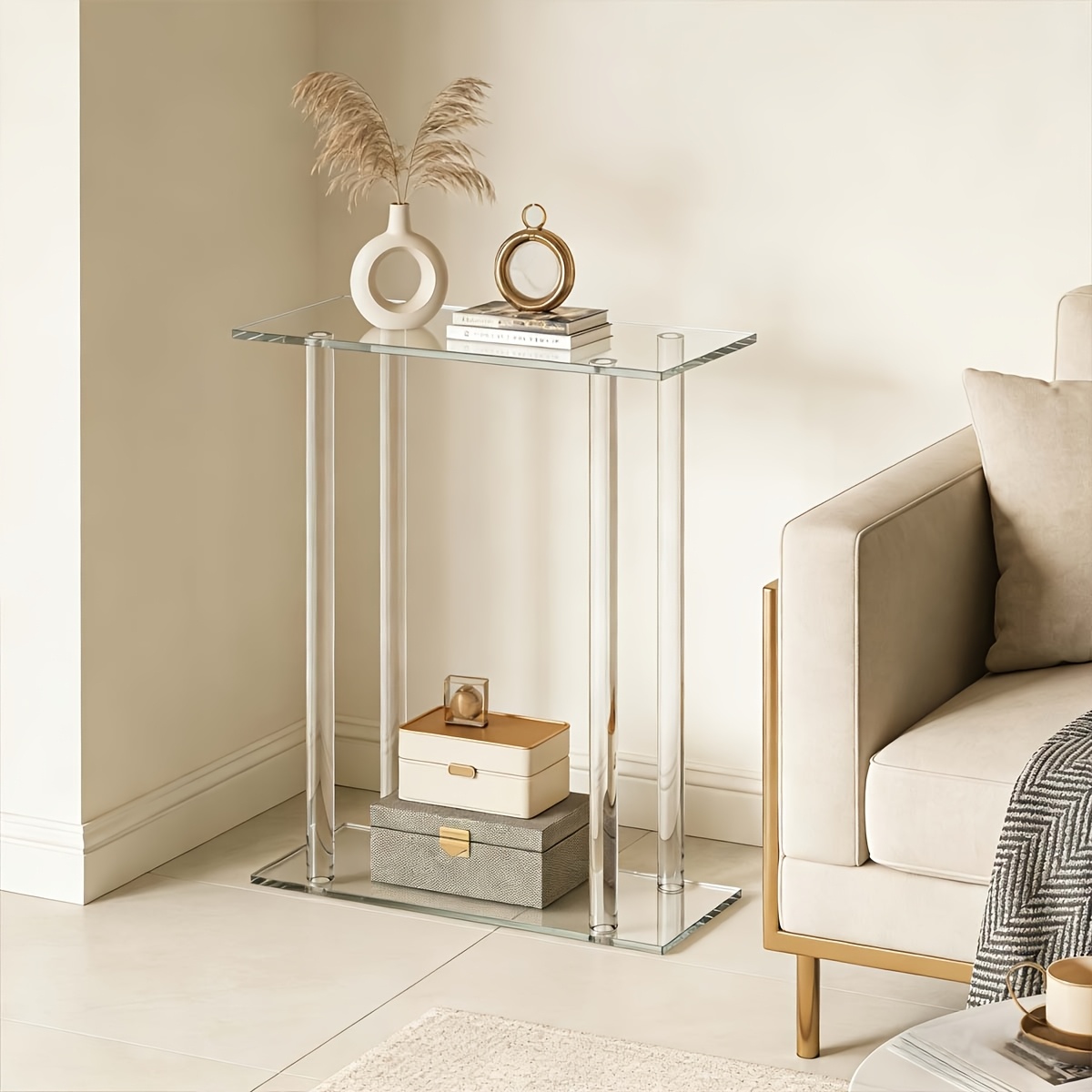 Narrow Console Table, Small Entryway Foyer Table