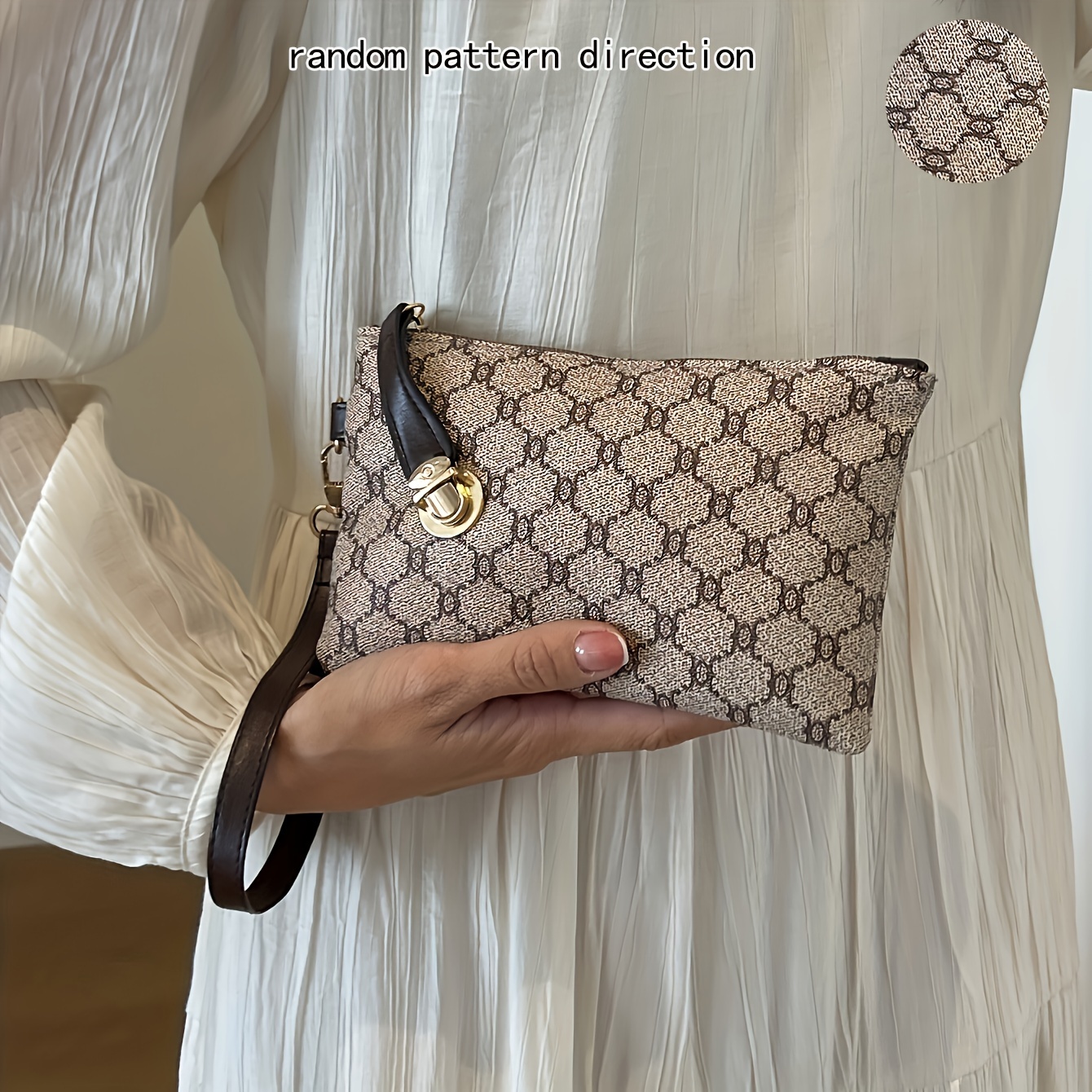 Vintage Bag, Exquisite And Elegant Handbag, Large Capacity Purse, Clutch Bag