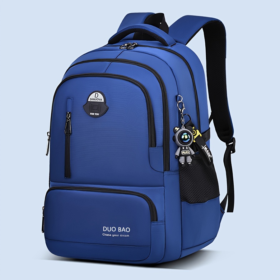 1pc 2024 Latest Model Male And Female Casual Lightweight Backpack Solid  Color Backpack Large Capacity Wear-Resistant School Bag Suitable for School  Tr