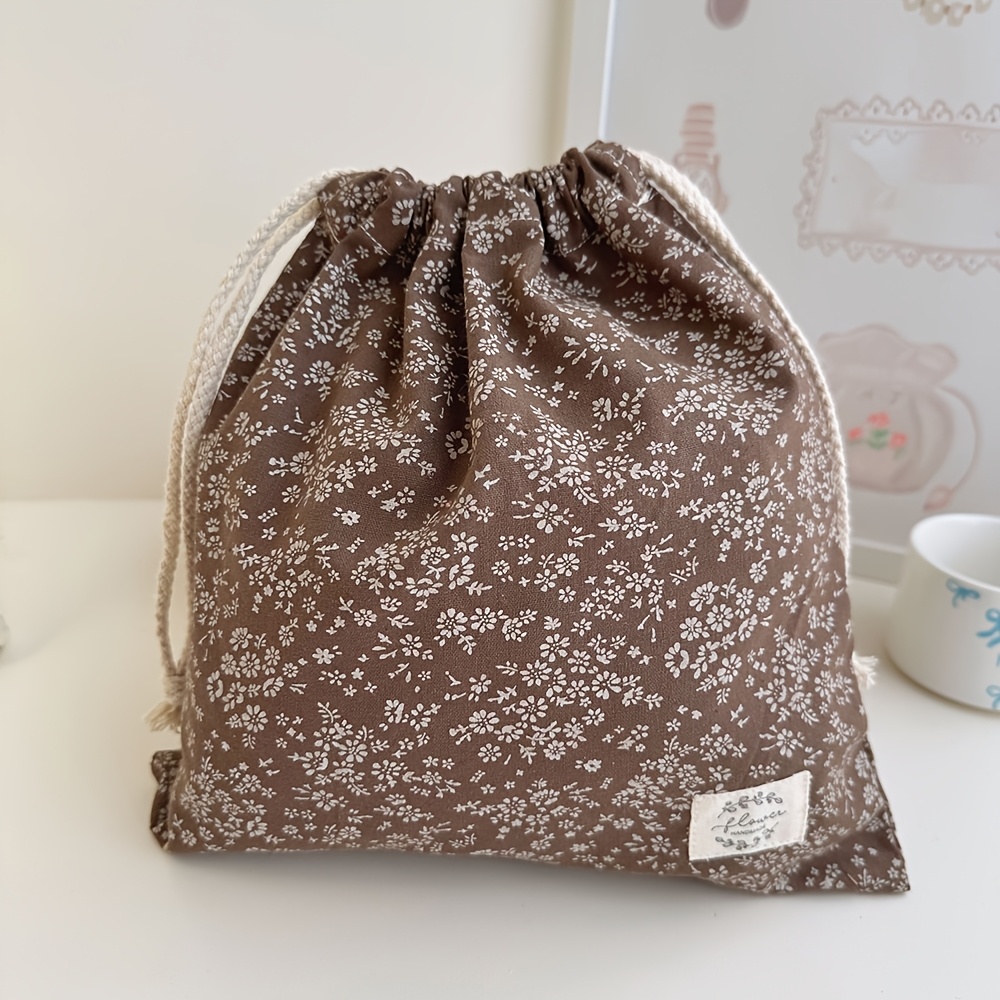 TEMU 1pc Drawstring Storage Bag Pouch Underwear Bag Makeup Bag Storage Bag