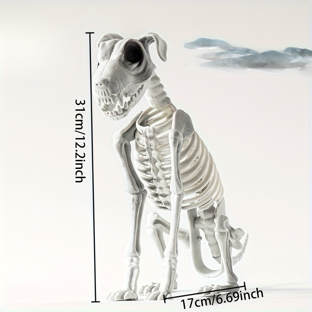 Image of 1pc Halloween Dark And Terrifying Animal Skeleton Decoration Props For A Haunted House - Mice, Cats, Dogs, , Birds