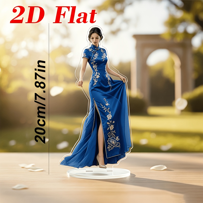 TEMU 2d Flat, 2d Custom Anime/oc Photo Acrylic Standee - Personalized Double-sided High- Desk Display Suitable For Birthdays, Weddings, Valentine's