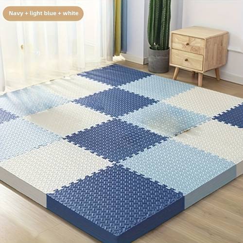16pcs cross combination eva foam foam splicing floor mat living room floor mat anti skid thickened fall proof bedroom floor mat