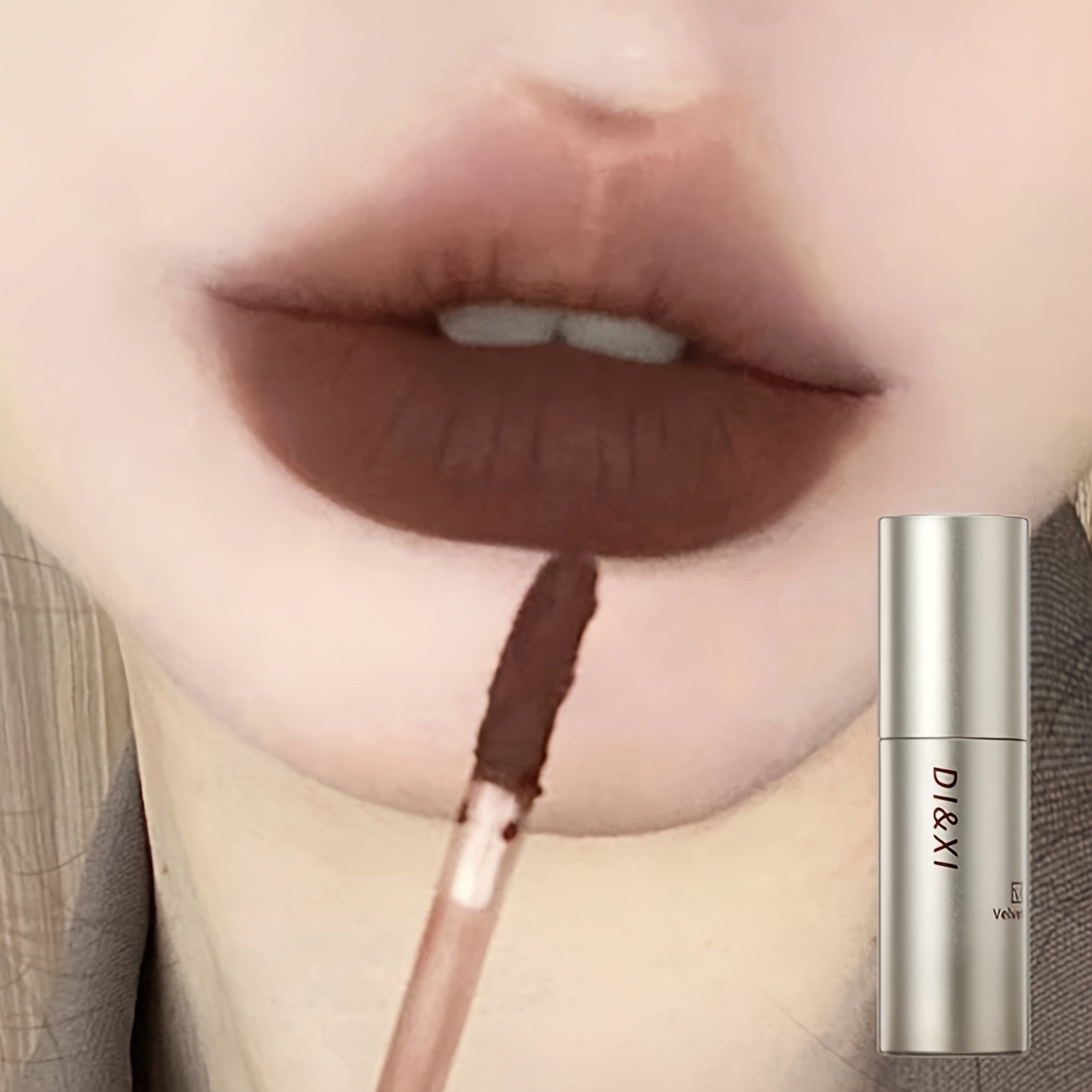 

Nude Brown Lips Tint Dark Brown Matte Velvet Lip Gloss Waterproof Liquid Lipstick Latte Coffee Lip Glaze Cosmetics