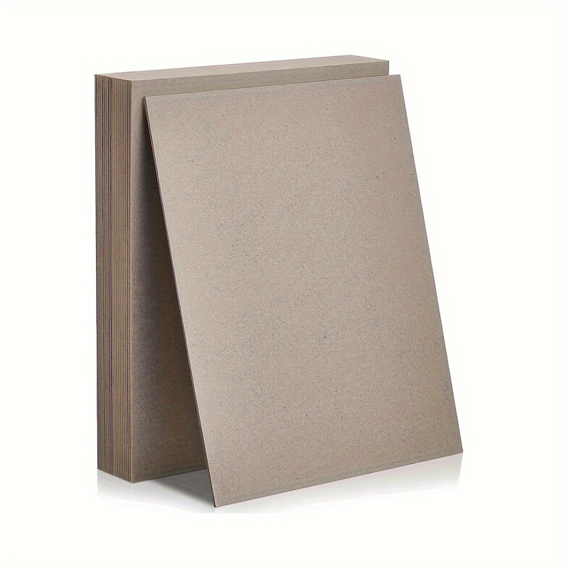 

5pcs 1mm Book Board, Binders Board Chipboard Designer Backboard White//gray 45pt Heavy Duty Chipboard Sheets Bookbinding Supplies For Book Binding Cover Scrapbooking & Picture Frame Backing