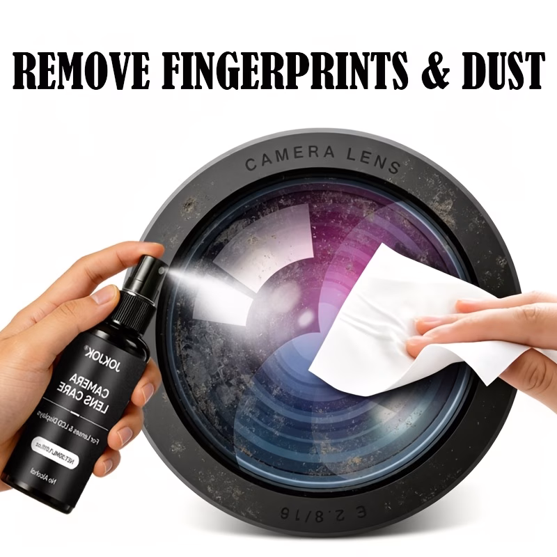 jokjok spray rinnovante per lenti per obiettivi fotografici, occhiali, schermi e dispositivi di precisione, antiappannante, rimuove , olio, e macchie, senza , sicuro e plastica, detergente multiuso per fotografia, elettronica e attrezzature delicate Dettagli dell'articolo 2
