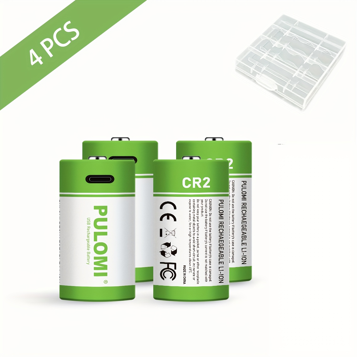 4 kosov CR2 baterije, CR15H270 CR15266 CR15270 CR2W baterija, ultra-trajne polnilne litij-ionske baterije CR2, visoka zmogljivost 3.7V 1100mWh