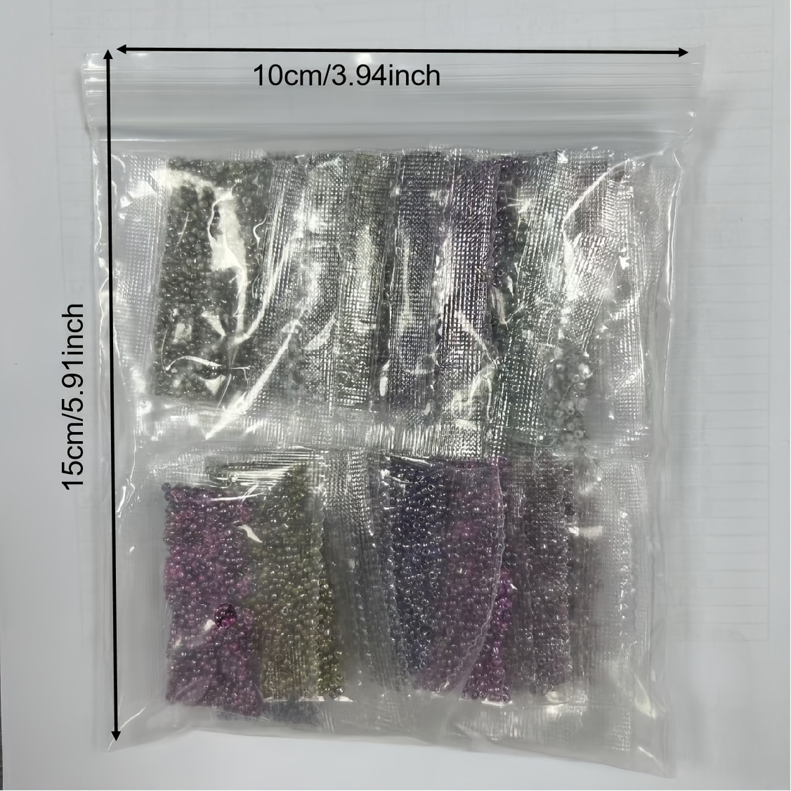 TEMU Kit d'accessoires de perles, Perles de riz semi-opaques de 2 mm, Perles de verre, Ensemble complet de 25 couleurs/125 G, 12500 pièces, Convient