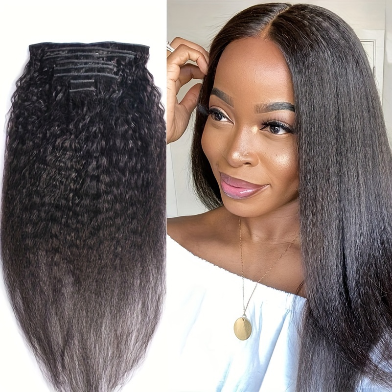 Clip in human cheap hair extensions 26 inches