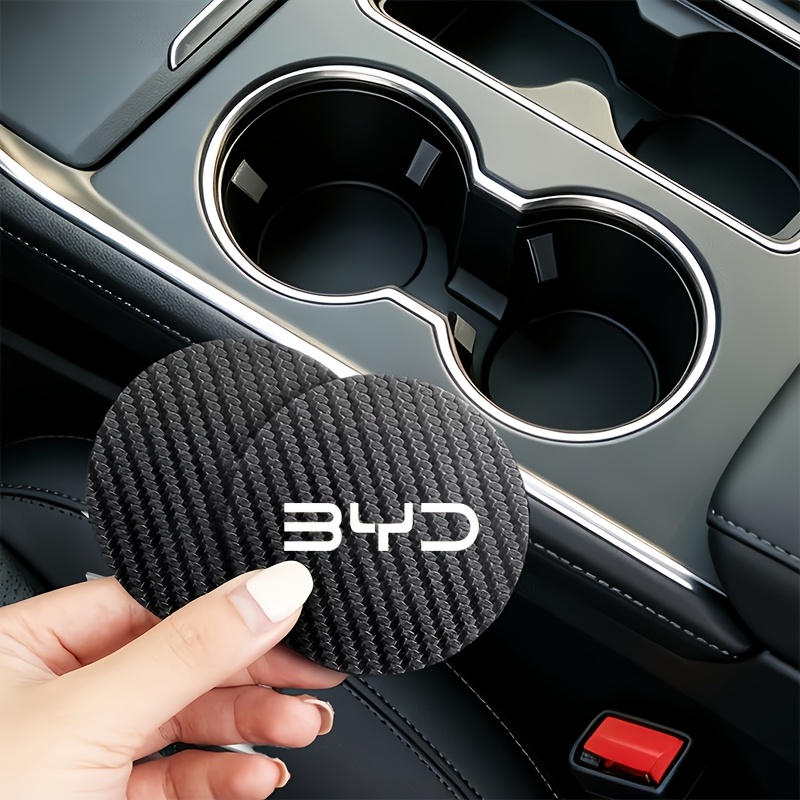 TEMU 2 protectores de vaso antideslizantes para modelos BYD, , soporte para vasos y de almacenamiento para botellas y latas, accesorio interior para