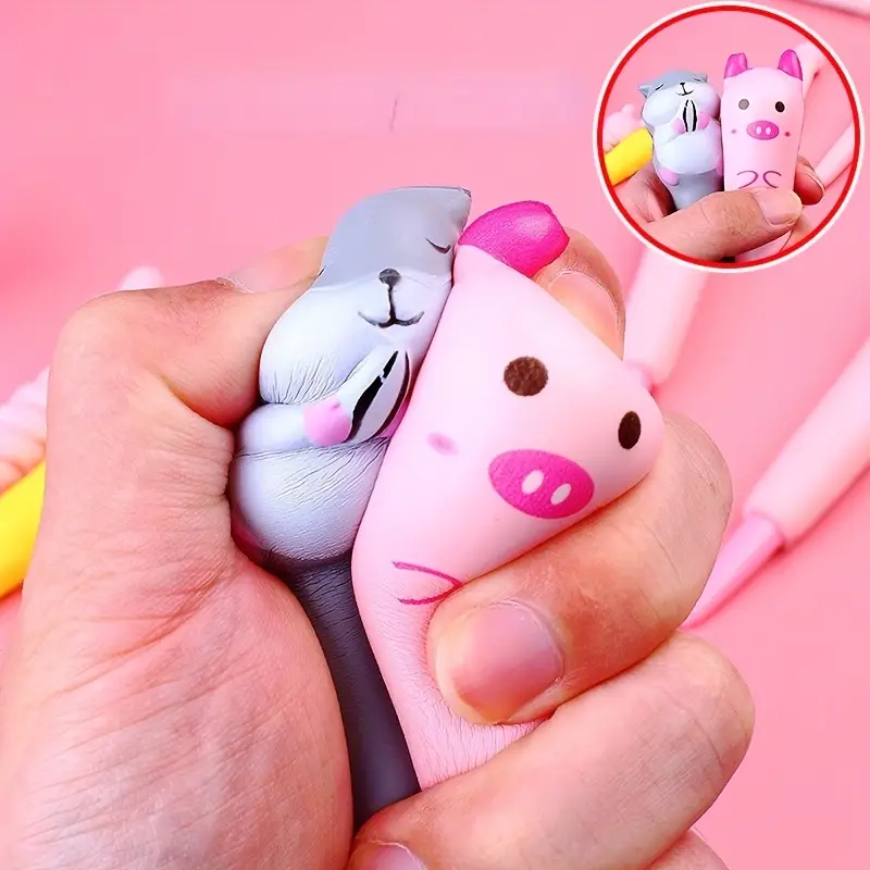 10pcs cute and soft stress reducing pen suitable for student prizes and office stationery Product details 2