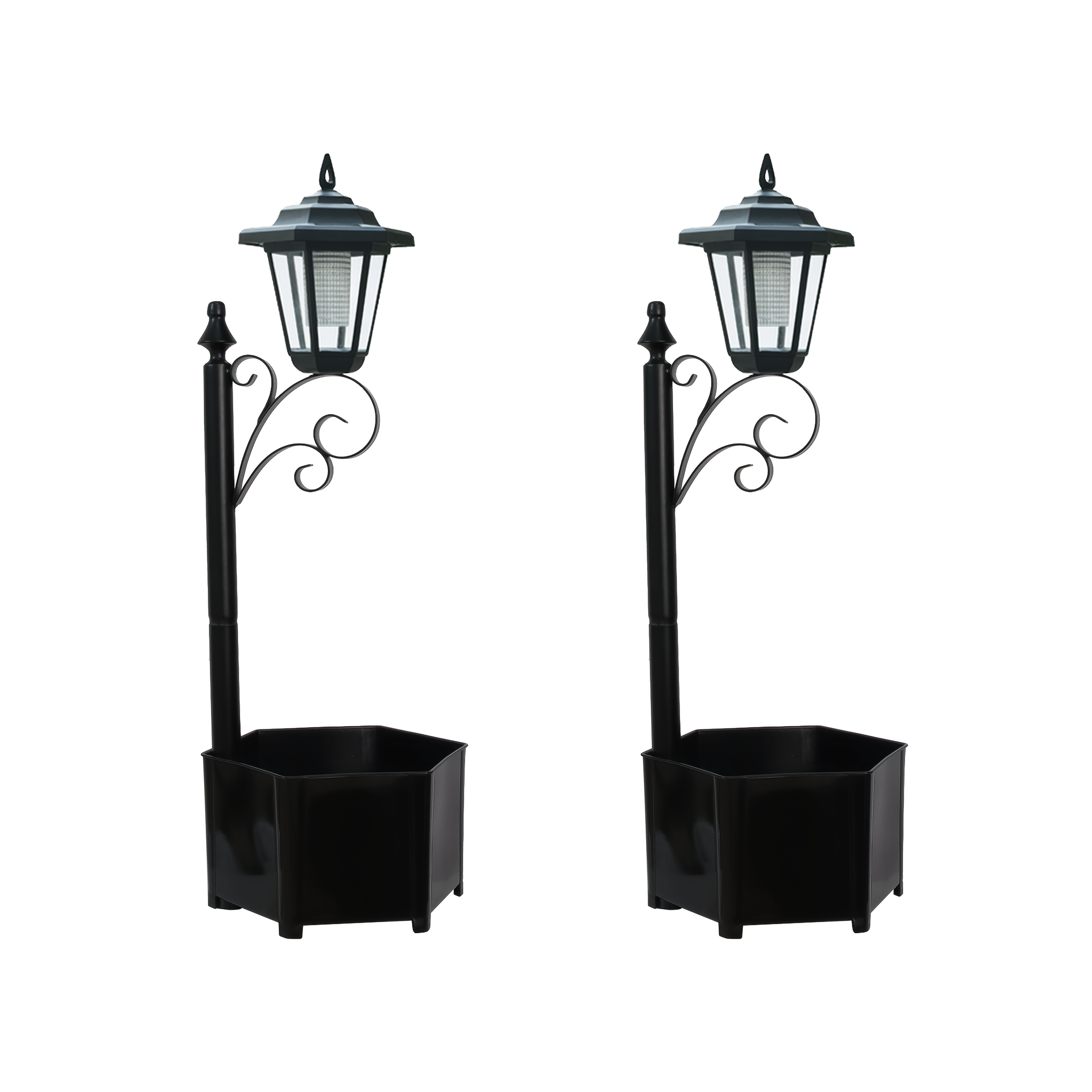 TEMU Solar con Luz LED, 29.53Cm de , Farol de Jardín para Flores de Exterior, Iluminación Automática del al , Sin Necesidad de Cableado para Patio,