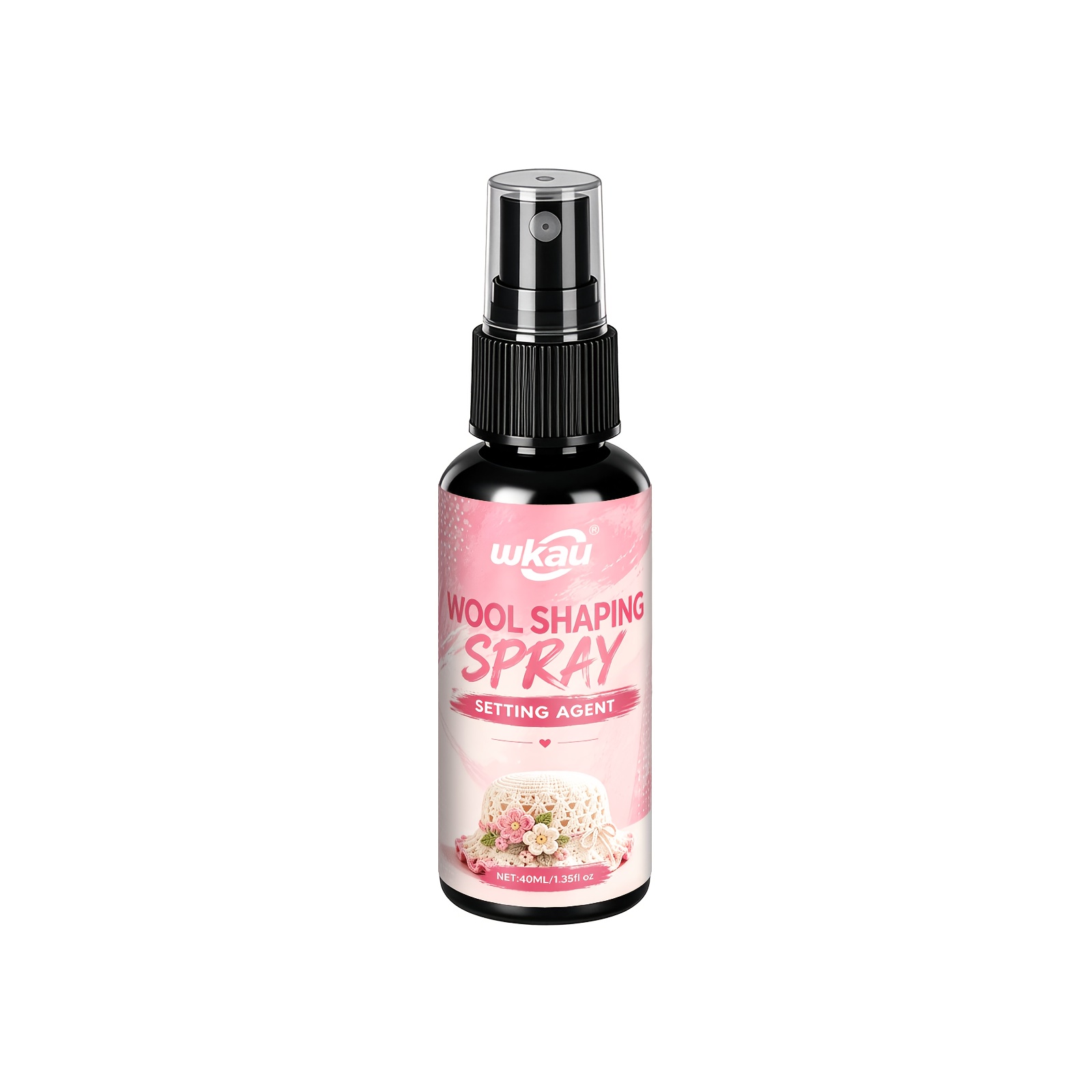 TEMU Spray de fixation pour tissu crocheté, fixateur pour de tissage main, coiffant hydratant à séchage rapide, aide à maintenir et tridimensionnelle