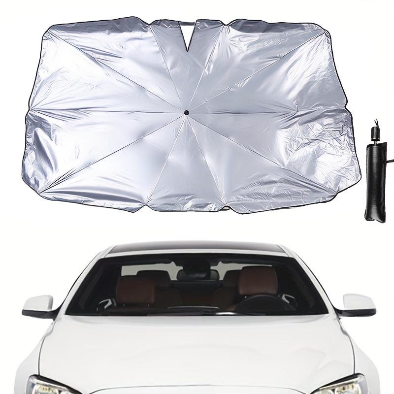 

1pc Car Windshield Sunshade Umbrella - Foldable Car Windshield Sunshade, Uv Thickened Barrier Coating, 55 "x31" Front Window Insulation Protection, Suitable For Car And Suv Windshields