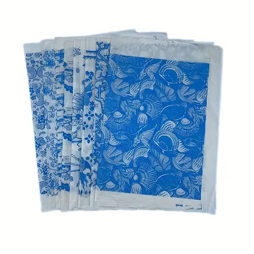 OLYCRAFT 4 Vellen Onderglazuur Transferpapier – 4 Stijlen (kip, Bij, Paddenstoel/berg) – Voor Keramiek, Aardewerk En Kleiprojecten – Watergeactiveerd, Hittebestendig